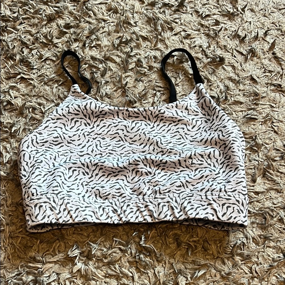 Black and White Zebra Print bra
